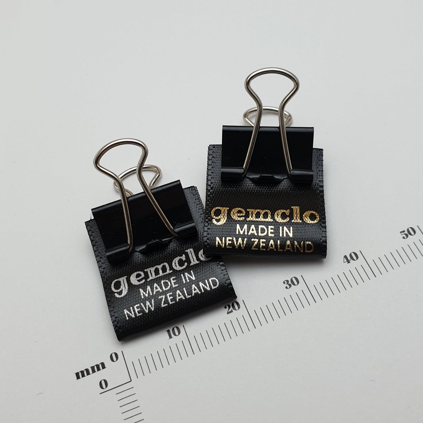 ~BLACK SATIN - STANDARD PRINT - FABRIC LABELS