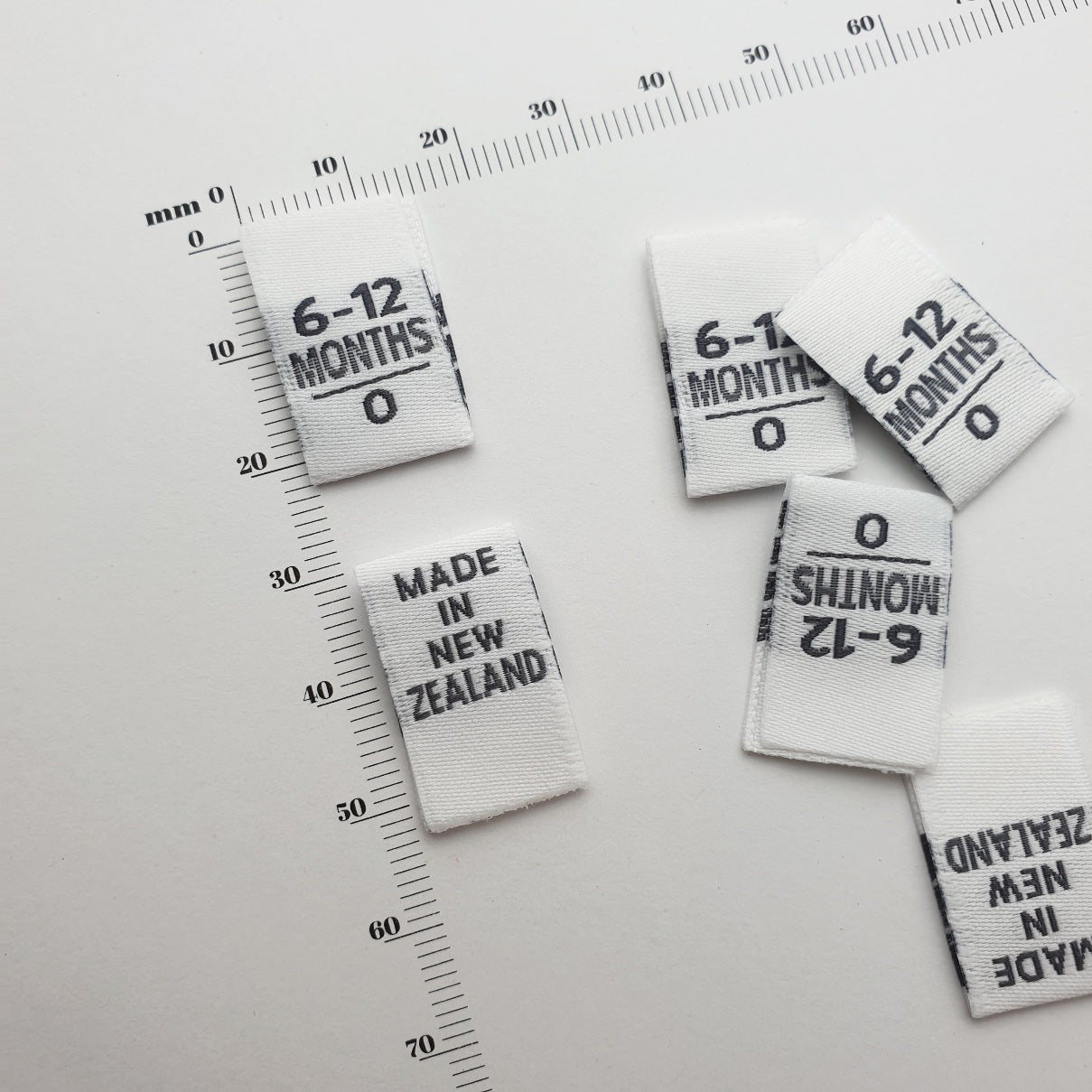 SIZE PIPS - WOVEN LABELS