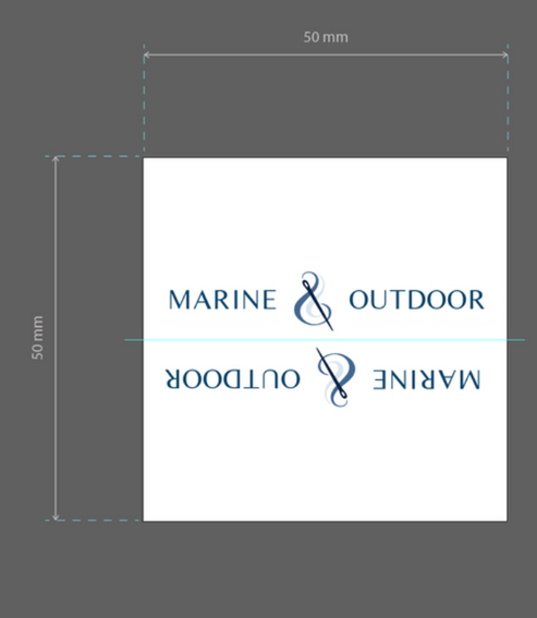 Centrefold - 50mm width/25mm folded height x 500 labels