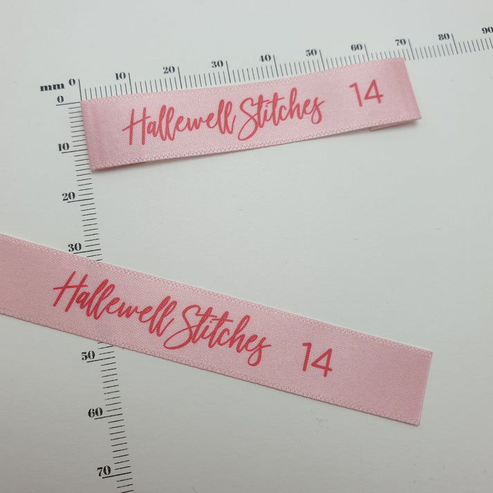 Satin / 14mm / LONG - Between 67-102mm after folding (+9mm each end folded under)