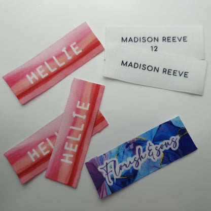 #16XW - SATEEN ENDFOLD LABELS
