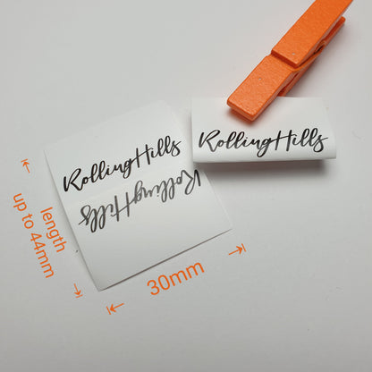 #04WPT - WHITE NON FRAY POLYESTER TAPE PIP/LOGO LABELS
