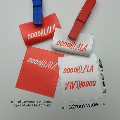 #06WS - SATIN LOGO PIP LABELS
