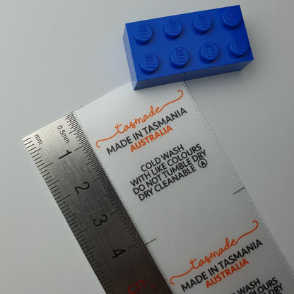 #03WS - SATIN LABELS WITH LOGO &/OR INFO