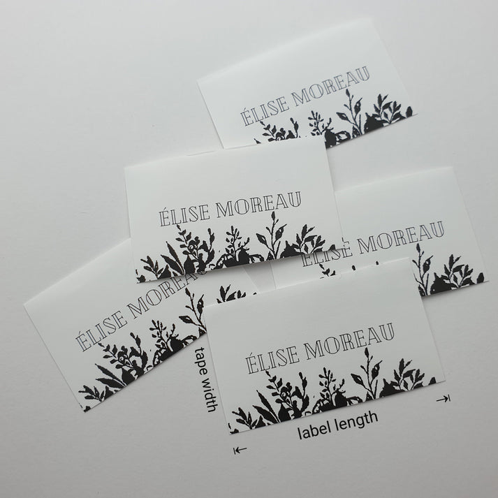 White Polytape / 30mm / SHORT - Up to 44mm per label