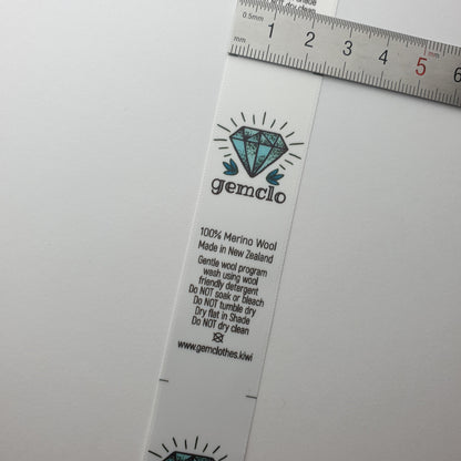 #03WS - SATIN LABELS WITH LOGO &/OR INFO