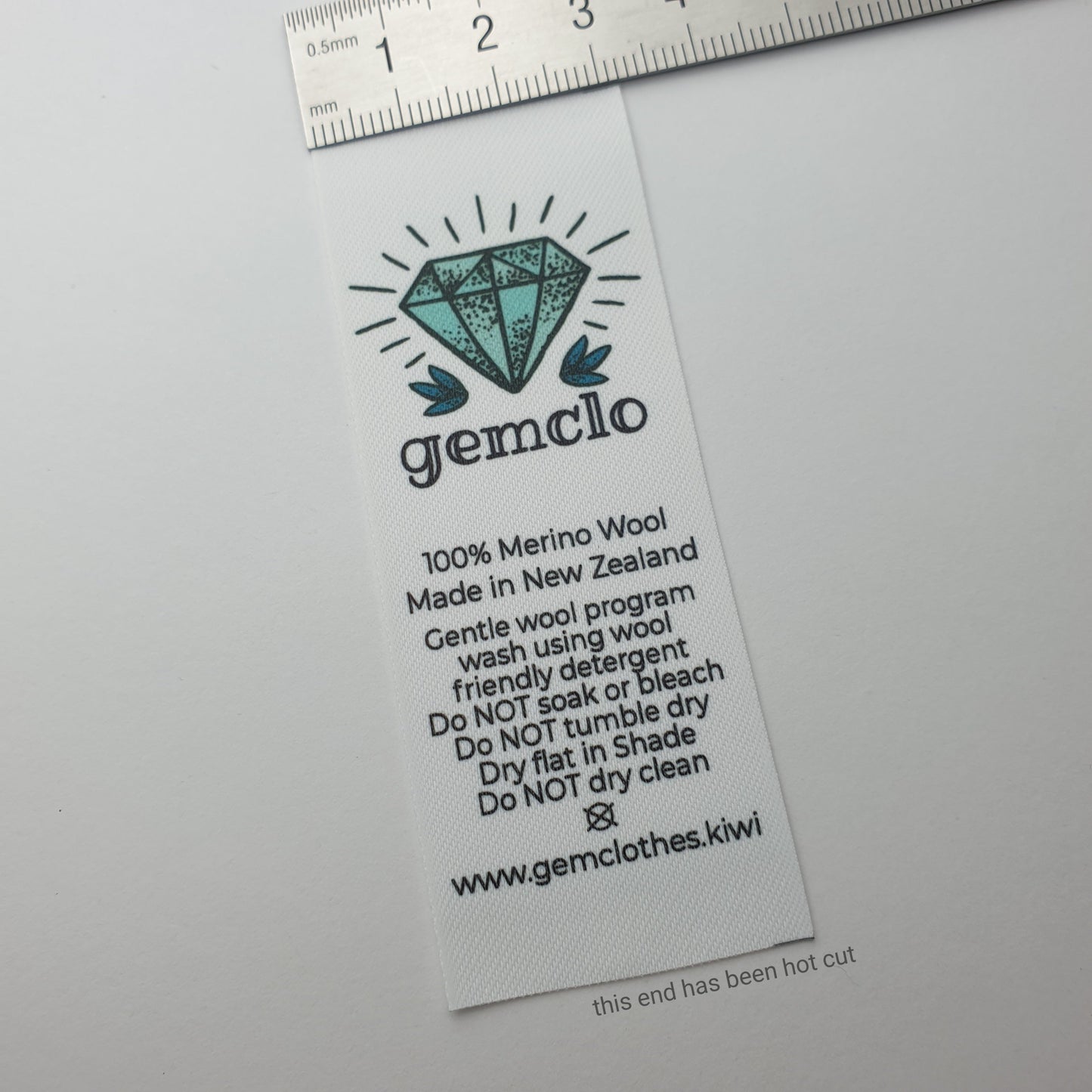 #03ST - SOFT TWILL LABELS WITH LOGO &/OR INFO