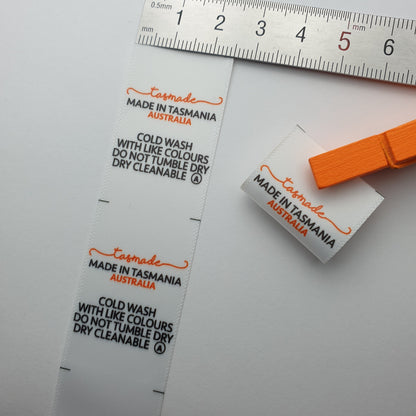 #03WS - SATIN LABELS WITH LOGO &/OR INFO