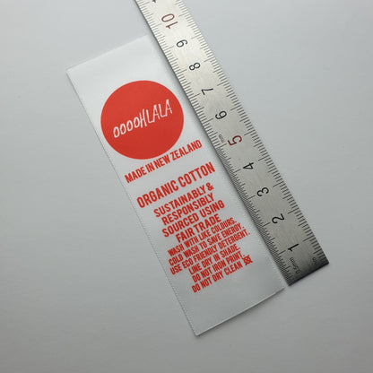 #03WS - SATIN LABELS WITH LOGO &/OR INFO