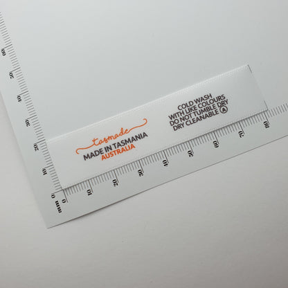 #03WS - SATIN LABELS WITH LOGO &/OR INFO