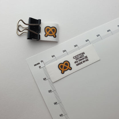#03WS - SATIN LABELS WITH LOGO &/OR INFO