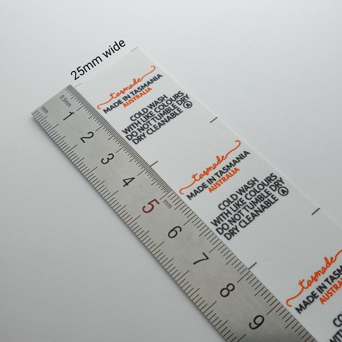 #03ST - SOFT TWILL LABELS WITH LOGO &/OR INFO