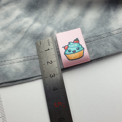 #09WS - HOT CUT SATIN HEM LABELS