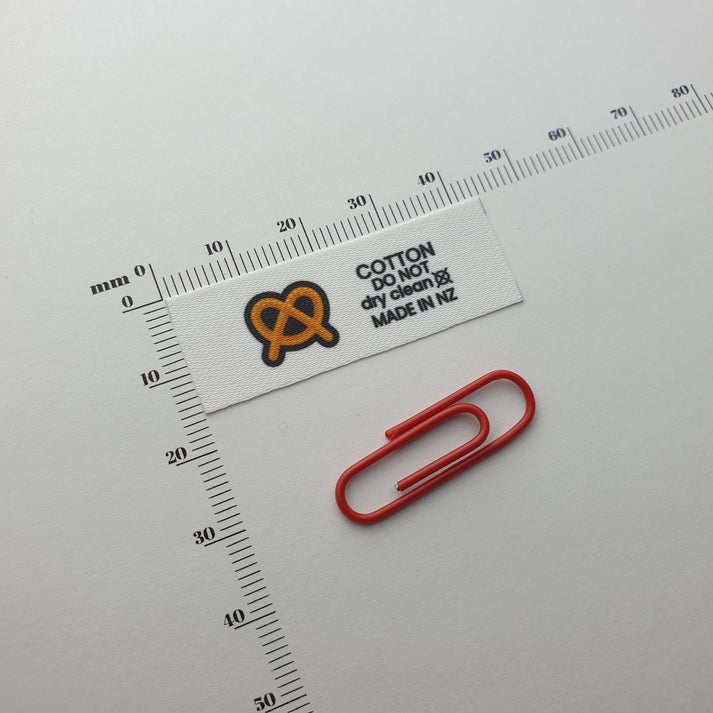 Soft twill / 15mm / SHORT - Up to 44mm length per label (max 22mm folded height)