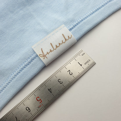 #09WPC - WHITE POLYESTER/COTTON BLEND SINGLE FOLD HEM LABELS