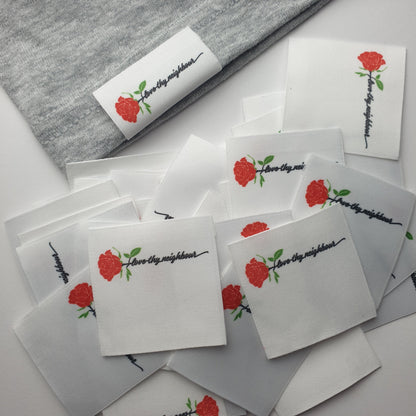 #11XW - SATEEN TRIFOLD/BOOKFOLD HEM LABELS