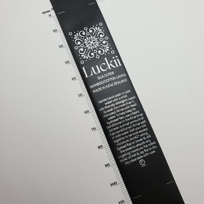 #02BS - BLACK SATIN LABELS WITH LOGO &/OR INFO