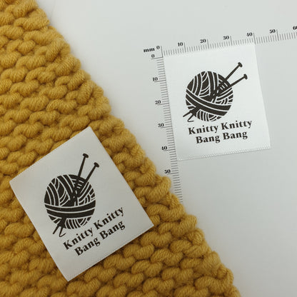 #13WS - WHITE SATIN STRAIGHT CUT SEW-ON-FLAT LABELS