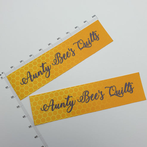 Soft twill / 25mm / XL - Long label measuring between 85-120mm per label