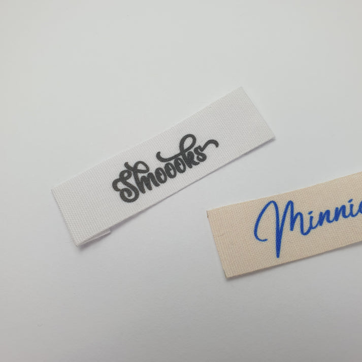 Recycled polyester faux-cotton / 15mm / LONG - Between 67-102mm after folding (+9mm each end folded under)