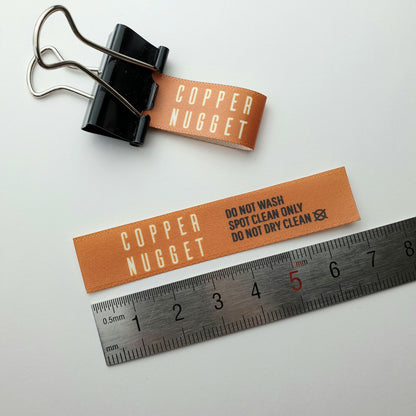 #03WS - SATIN LABELS WITH LOGO &/OR INFO