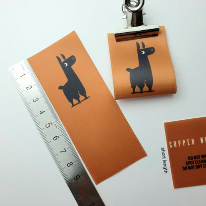 #03WS - SATIN LABELS WITH LOGO &/OR INFO
