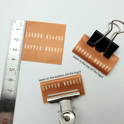#06WS - SATIN LOGO PIP LABELS
