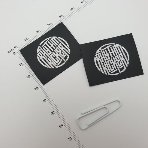Black Polytape / 30mm / SHORT - Up to 44mm per label