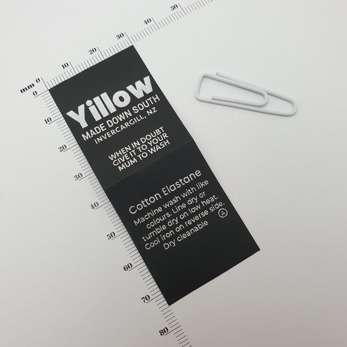Black Polytape / 30mm / REGULAR - Between 45-84mm label (23-42mm folded height)