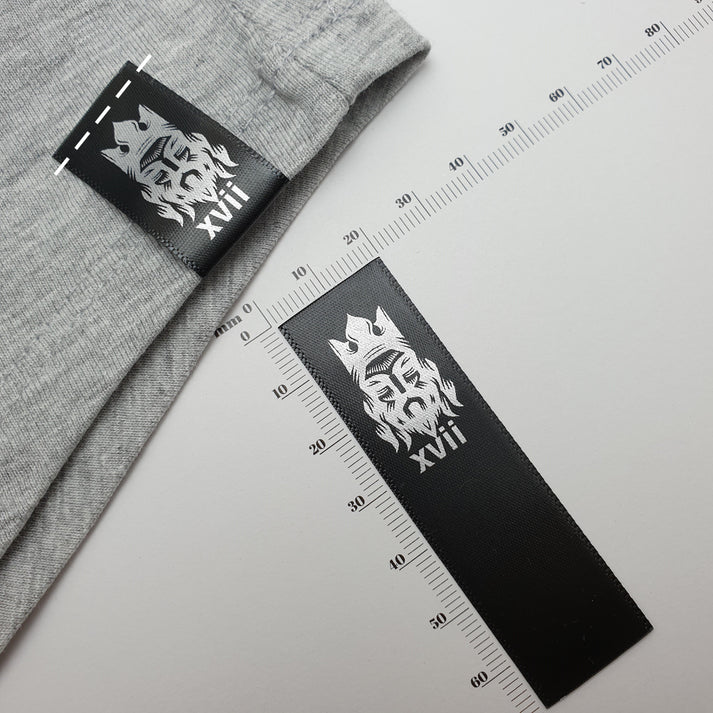 Black Satin / 19mm / LARGE - within 46-84mm length per label (23 to 42mm FOLDED HEIGHT)