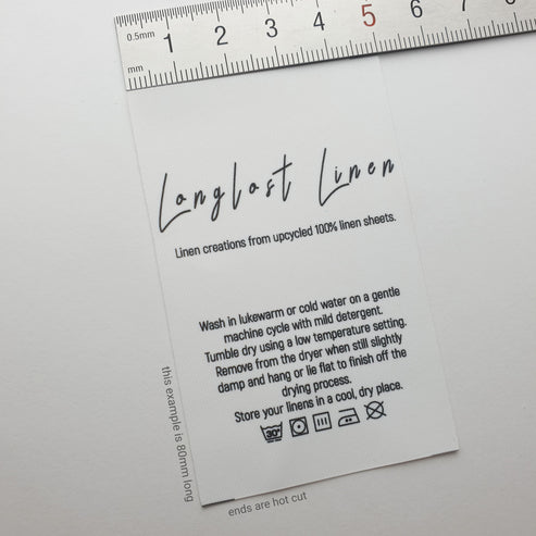 Soft twill / 50mm / REGULAR - Between 45-84mm per label (23-42mm folded height)