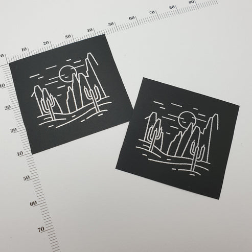 Black Polytape / 40mm / SHORT - Up to 44mm per label