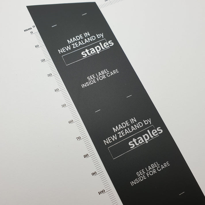 Black Polytape / 40mm / REGULAR - Between 45-84mm label (23-42mm folded height)